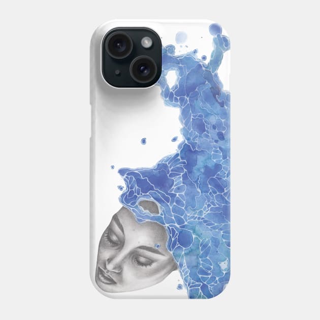 Strange Lady - Blue Phone Case by ToothandArrowCo