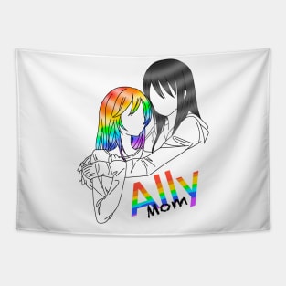 Proud Ally Mom Pride Month Love Wins Tapestry