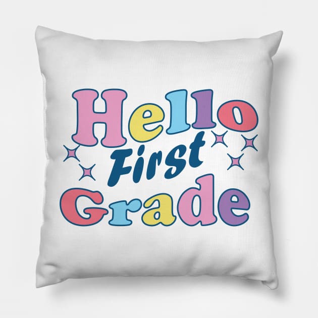 Hello first grade Pillow by navod