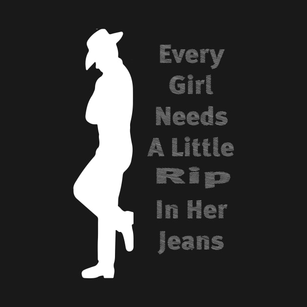 every girl needs a little rip in her jeans by l designs