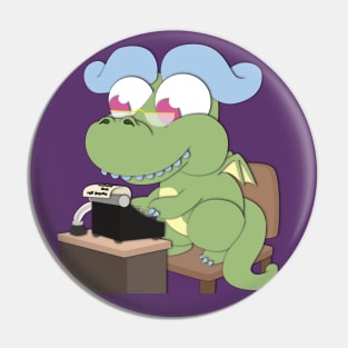 Writer Dragon Pin