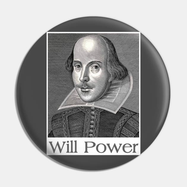 Shakespeare Will Power Pin by merkraht