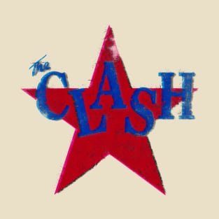 the clash distressed star graphic T-Shirt