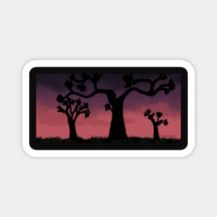 Joshua Tree Sunset Magnet