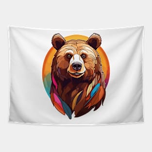 Happy Brown Bear Tapestry