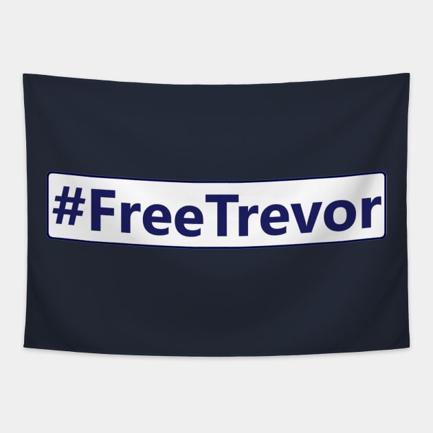 #FreeTrevor Design Tapestry by Bleeding Yankee Blue