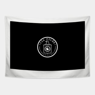 CIA Files Black and White Logo Tapestry