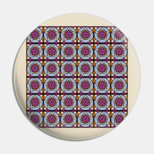 Boho Star Motif Pattern Pin