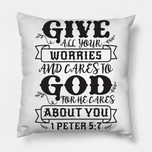 1 Peter 5:7 Pillow