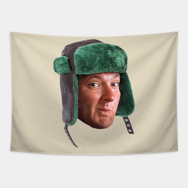 Big Head Cousin Eddie Tapestry by darklordpug