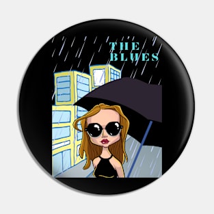 The blues Pin