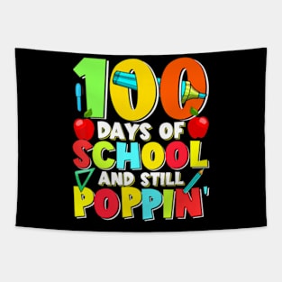 100 Days Of School Teacher Student Men Women Kids 100Th Day Tapestry