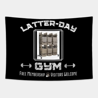 Funny Mormon Latter-Day Gym Tapestry