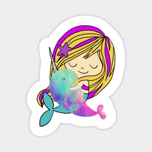 mermaid hug Magnet