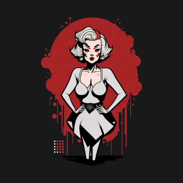 Marilyn, Bloody Marilyn by Squidoink