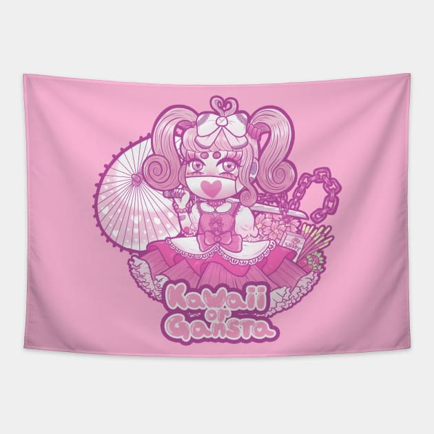 Kawaii Gansta Tapestry by Robarts