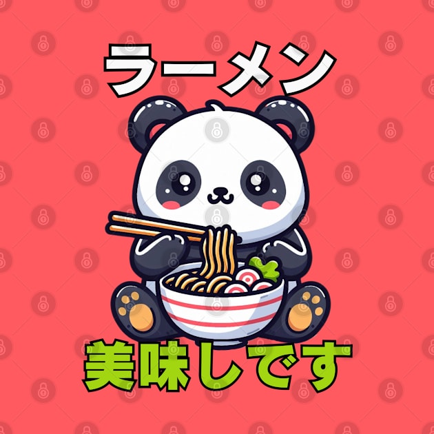 Ramen life Cute panda by Japanese Fever