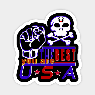 You Are The Best USA Design the strongest sea pirates- Iron hand Magnet