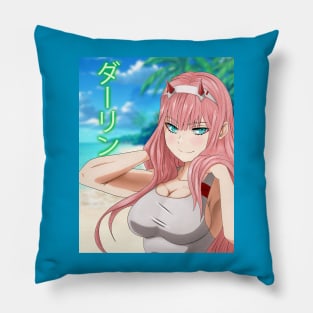 Zero Two Beach! Pillow