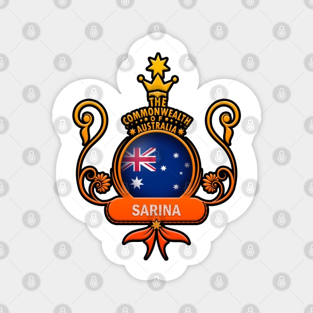 Flag Of Australia, Sarina lovers Magnet by mustaben