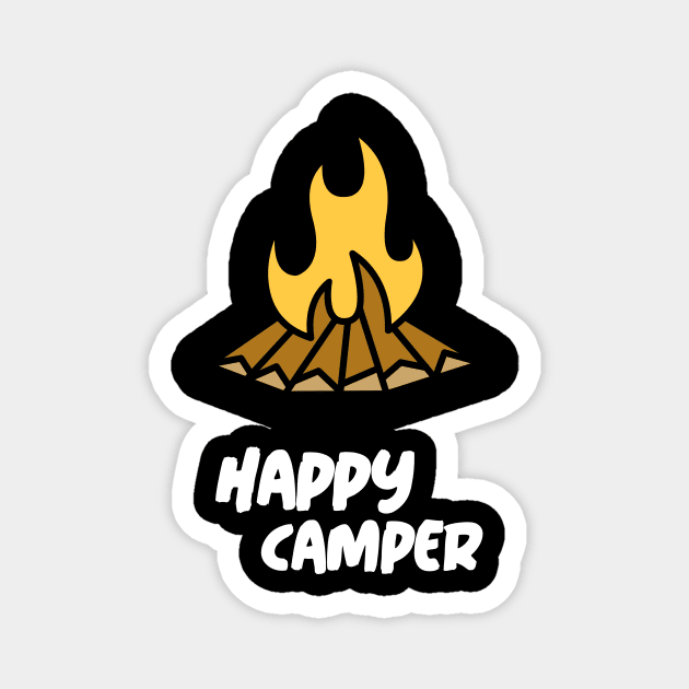 Happy Camper - Camping Magnet by Meme My Shirt Shop