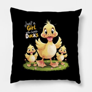 Just A Who Loves Ducks Duck Owner Pillow