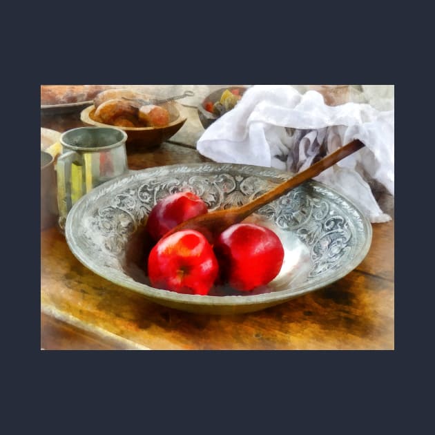 Kitchens - Apples in a Silver Bowl by SusanSavad