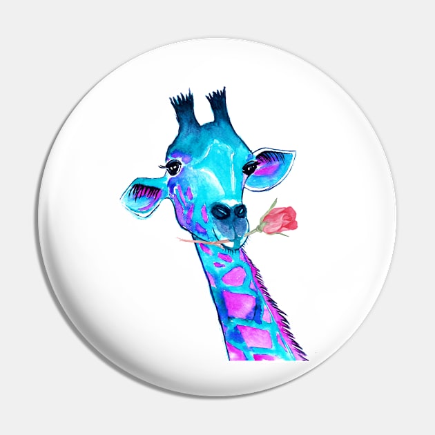 Giraffe Pin by RosaliArt