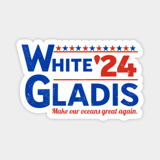 White Gladis for President Magnet