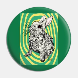 Trippy MYXO Bunny Pin