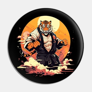 karate tiger Pin