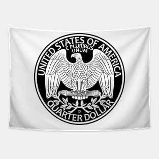 American Quarter Dollar coin Tapestry