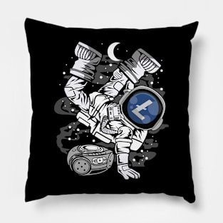 Hiphop Astronaut Litecoin Lite Coin LTC To The Moon Crypto Token Cryptocurrency Wallet Birthday Gift For Men Women Kids Pillow