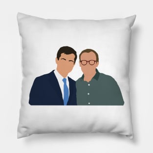 Pete Buttigieg and Chasten Glezman Buttigieg Drawing Pillow