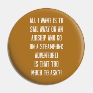 Airship Getaway Pin