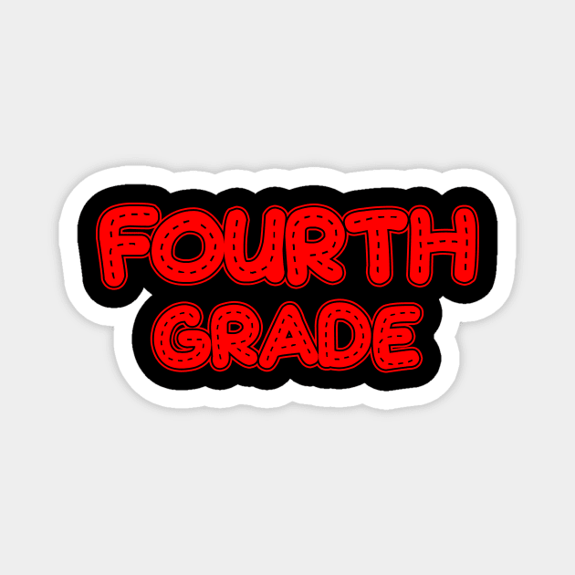 4th grade teacher student back to school Magnet by purplerari