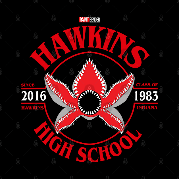 Hawkins High School Varsity Stranger Things Netflix by ArtIzMuzikForTheEyez