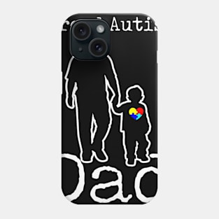 Proud Autism Dad And Son Puzzle Piece Awareness Day T-Shirt DAD Phone Case