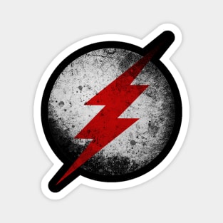 The Black Flash Distressed Grunge Logo Magnet