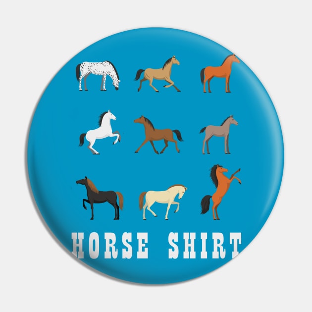 Horse Shirt Pin by n23tees