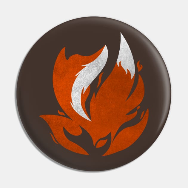 Campfire Fox Pin by PawkyBear