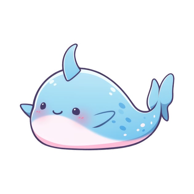 simple drawn narwhal by SundayDonuts