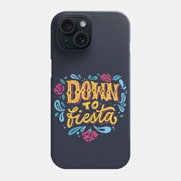 Down to Fiesta // Fun Vibrant Fiesta Colors // DTF Phone Case by SLAG_Creative