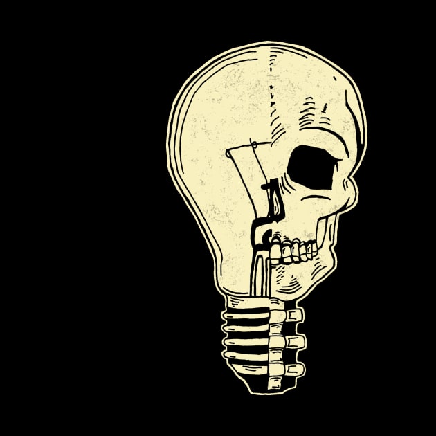 Skeleton Lightbulb by deadlydelicatedesigns