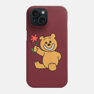 teddy bear flower Phone Case