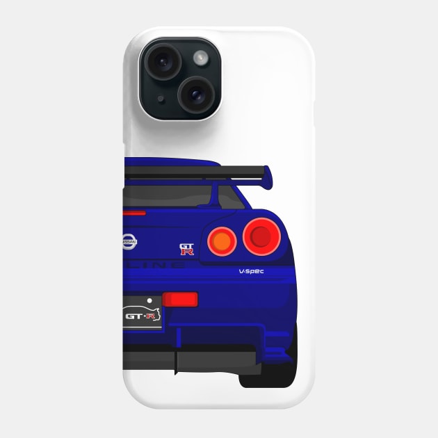 GTR R34 NAVY Phone Case by VENZ0LIC