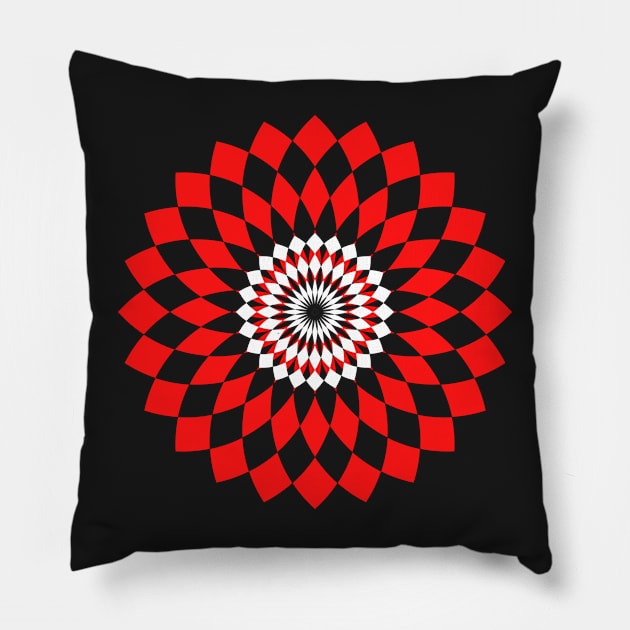 Shadow, Life and Light op art Pillow by monicasareen