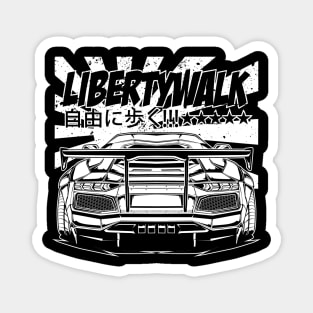 Libertywalk Aventador (White Print) Magnet