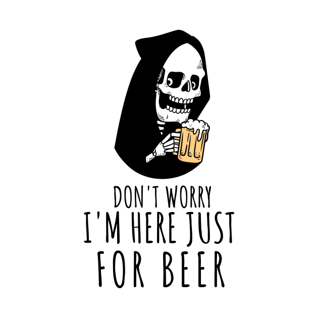 Funny skeleton just wants to drink beer by Graffas