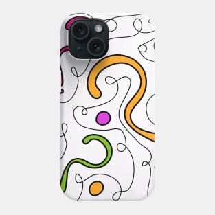 Confused Question Mark Pattern Phone Case